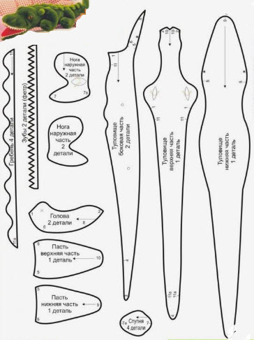 15+ Alligator Sewing Pattern Free