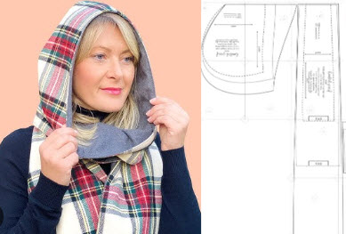 21+ Hooded Scarf Sewing Pattern