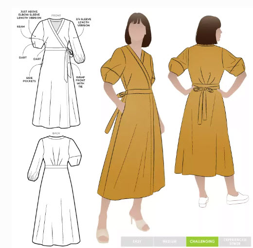 Wrap Dress Sewing Pattern
