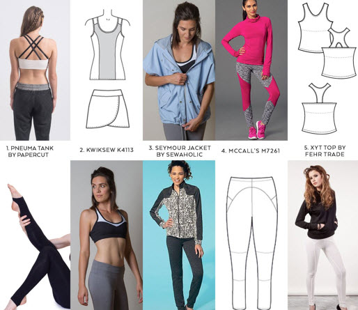 20+ Activewear Sewing Patterns